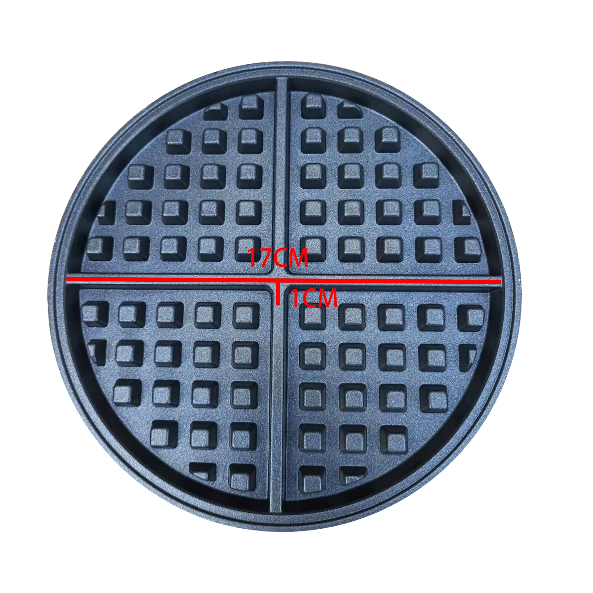 Double-Head Electric Waffle Maker 170mm Nonstick Plate Cake Baking Machine Round Waffle Gaufriers Kitchen Commercial Appliance