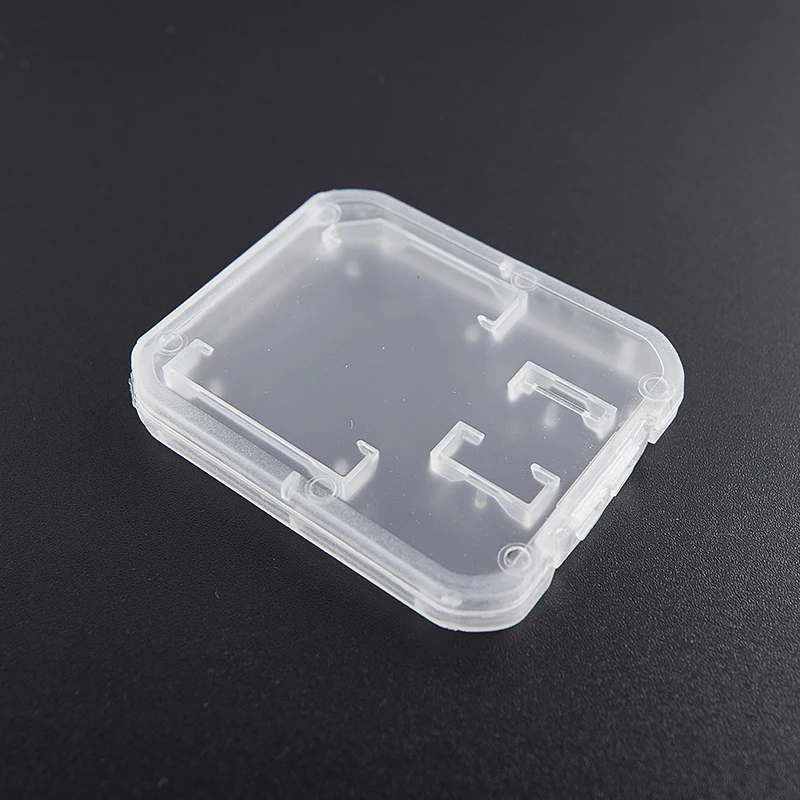 10pcs Transparent Standard TF/SD Memory Card Case Holder Box Storage Boxes Protection Holder Memory Card Clear Plastic Case