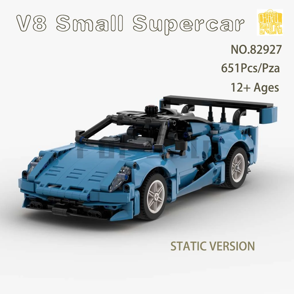 

Moc 82927 Small Supercar Static Version With PDF Drawings Building Blocks Bricks Kids DIY Toys Birthday Christmas Gifts