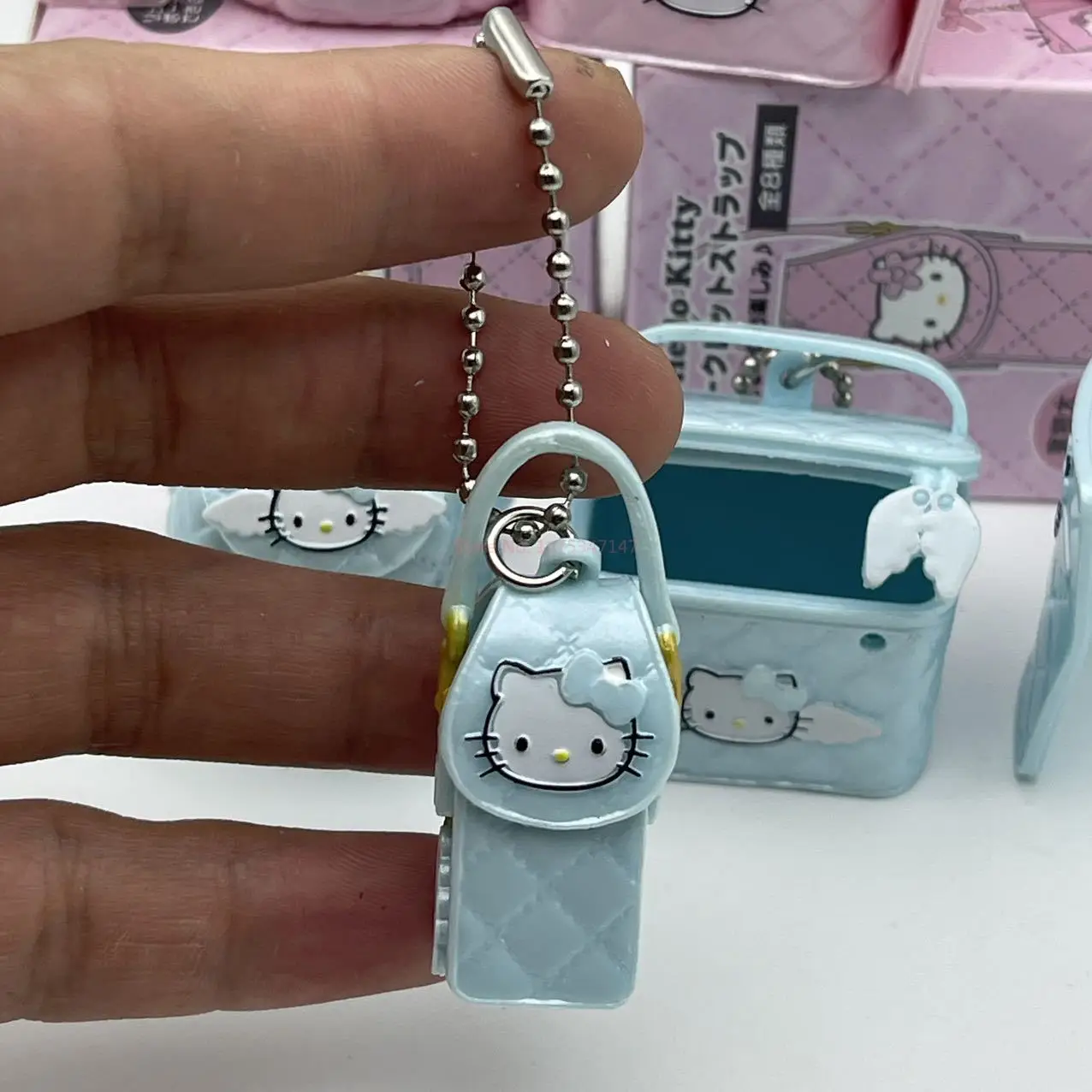 2025 جديد سانريو مرحبا كيتي أنيمي الملاك سلسلة حقيبة صغيرة 8 المعلقات المفاتيح سلسلة الهاتف مفاجأة صندوق أعمى الفتيات هدية عيد ميلاد