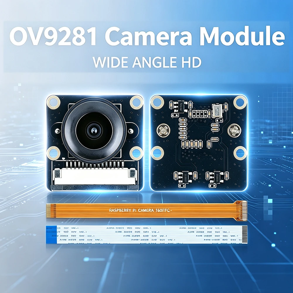 OV9281 Camera Module for Raspberry Pi 5 4B 4 3B 3 ZERO Camera 75 100 130 160 160 200 Degree Wide Angle Lens HD