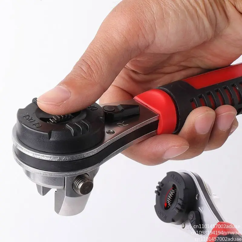 Adjustable 6-22 Multi-Function Quick Socket Ratchet Wrench Portable Worker Tool