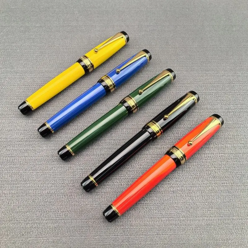 

Эксклюзивная большая металлическая перьевая ручка Non Carbon Pilot 845, ручка одного размера с конвертером чернил No 35, перо, канцелярские принадлежности, подарочная ручка