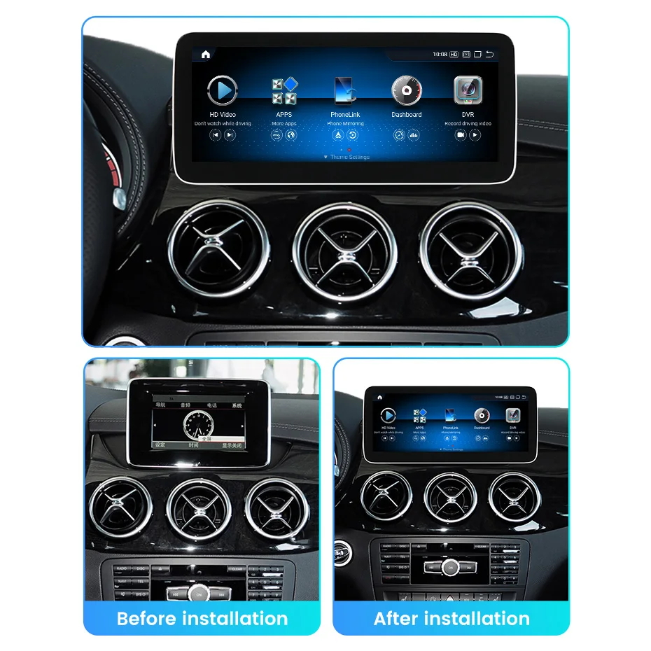 Snapdragon 680 Car Radio Android All in one  For Mercedes Benz B Class W245 benz W246 Multimedia Player RDS GPS Wireless Carplay