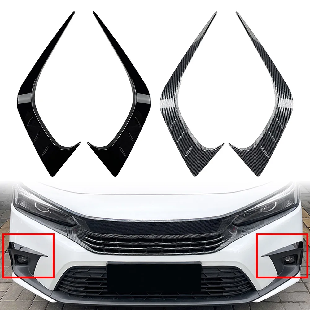 

1 Pair Auto Front Bumper Fog Light Splitter Lip Spoiler Cover Decoration Trim For Honda Civic 11th Gen 2022-2023 Car Accessories