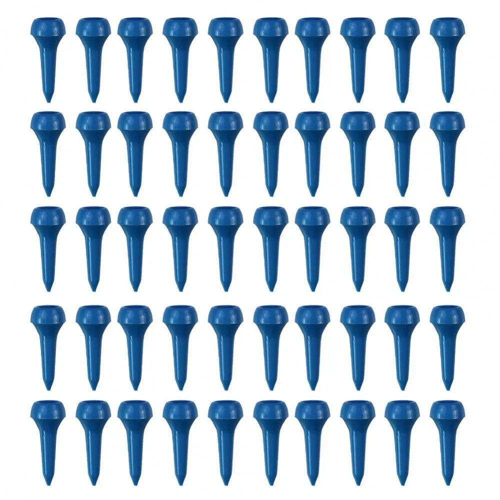 50pcs Multi-Color Golf Ball Pegs Precise Swing Enhance Distance Mushroom Ball Nail Recyclable Replacement Golf Tee Golf Practice