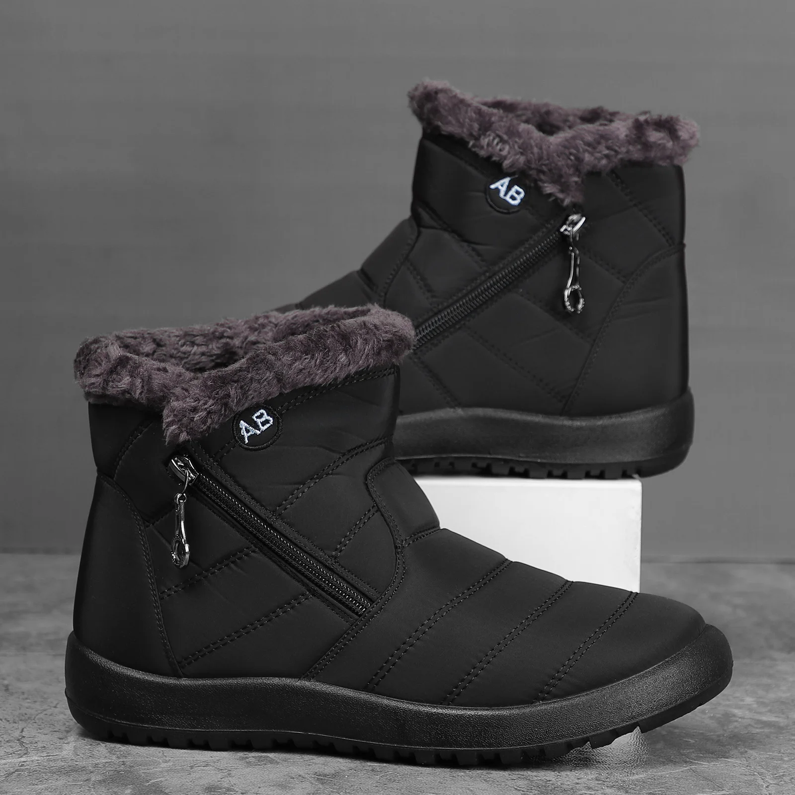 Women Boots Watarproof Ankle Boots For Women Winter Shoes Keep Warm Snow Boots Female Zipper Botines Winter Botas Mujer