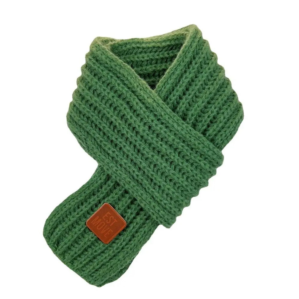 Fashion Warm Kids Scarf Soft Thick Neck Warmer Outdoor Knitted Scarf Baby Boys Girls