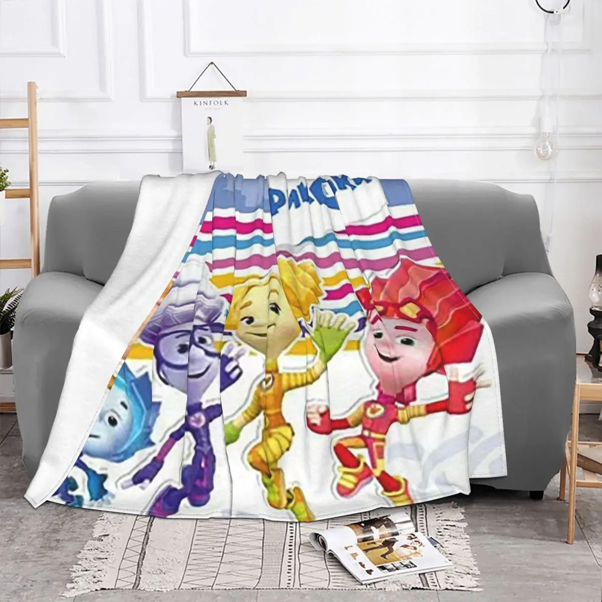 The Fixies Cartoon Blankets Fleece Decoration cute anime for kids Multi-function Ultra-Soft Throw Blankets Home Car Bedspreads