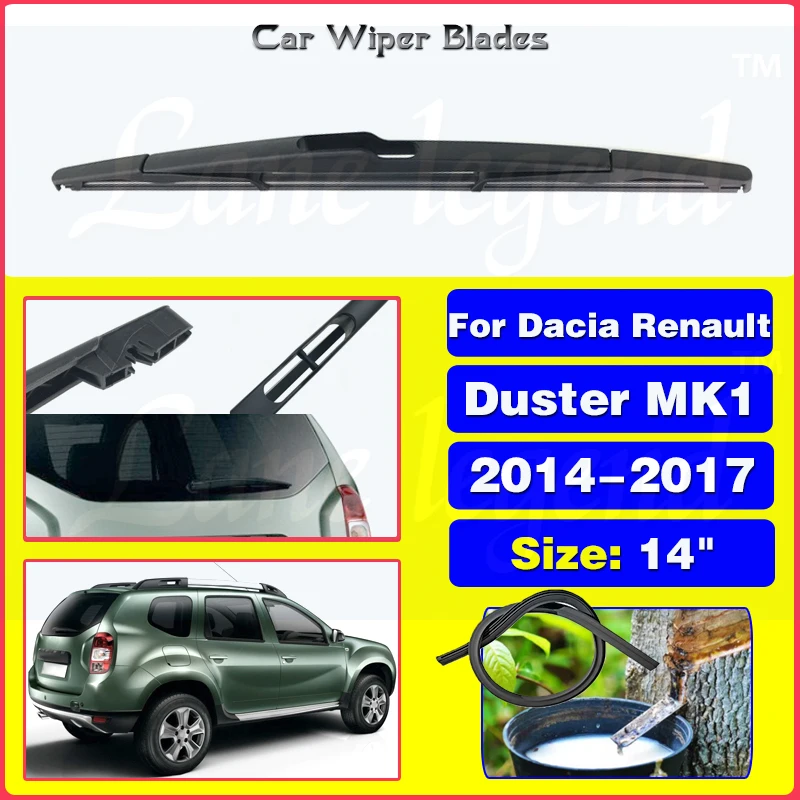 

14" Rear Windshield Windscreen Washer Wiper Blade For Dacia Renault Duster MK1 2014 - 2017 Car Accessories Accsesories