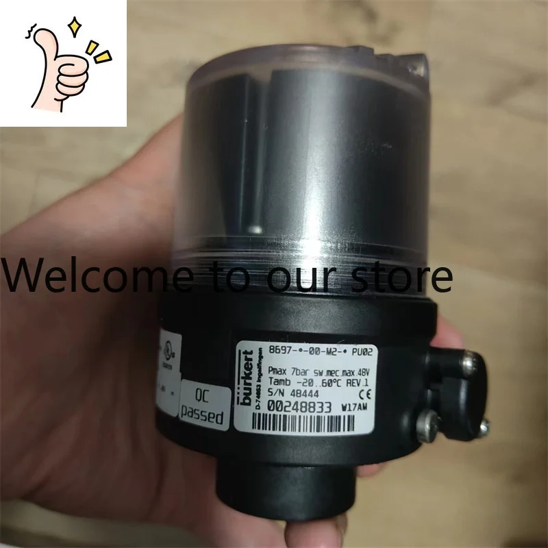 Burkert8697 Pneumatic Control Unit Of Process Valve 2 Mechanical Switches With UL Certification 00248833.