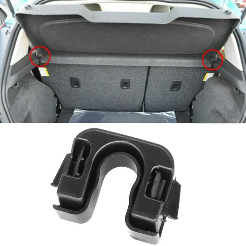 For Ford Fiesta MK7 Trunk Load Cover Parcel Shelf Clips Rear Space Shelf Fastening Bracket Clip 1539663 015532109E view 2