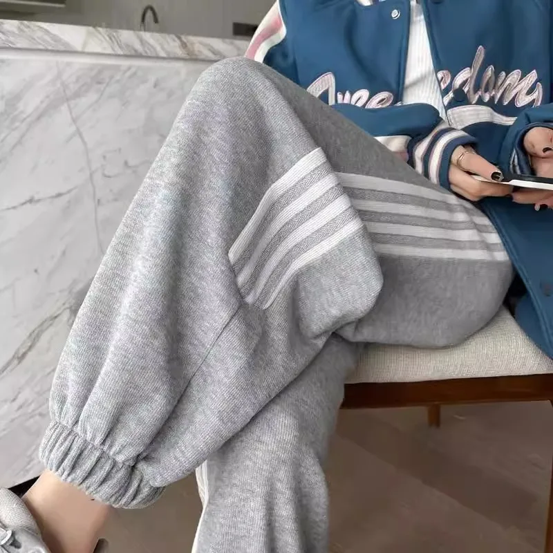 

Корейские шорты очень большого размера 300, мужские спортивные шаровары, свободные повседневные брюки, осенне-зимние студенческие спортивные штаны