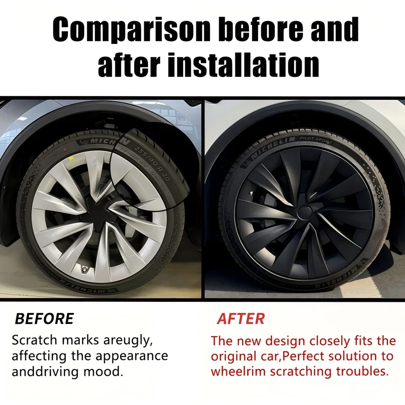 4 個ホイールキャップ 20 インチテスラモデル Y ジュニパー 2025