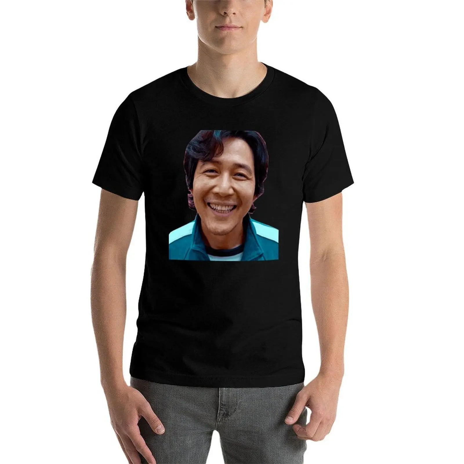 

seong gihun smile T-Shirt cotton tshirt 100% mens graphic t shirts T-Shirt