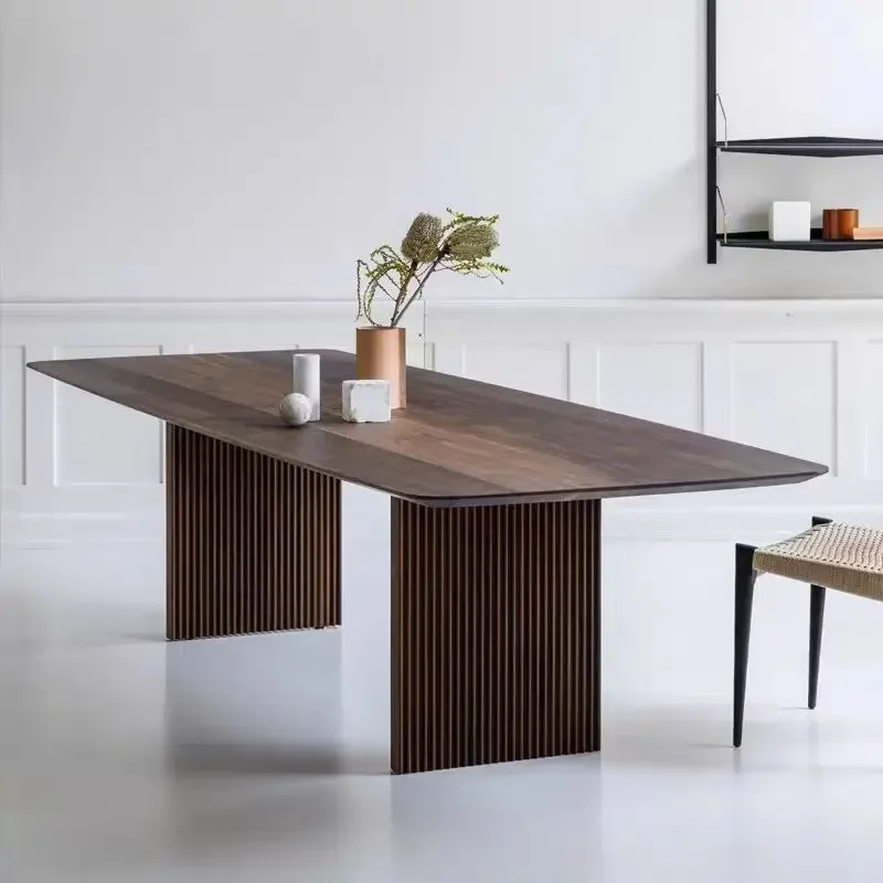 

Nordic Kitchen Dining Tables Living Room Luxury Wooden Meeting Dining Tables Minimalist Design Home Furniture Mesa Comedor LLDT