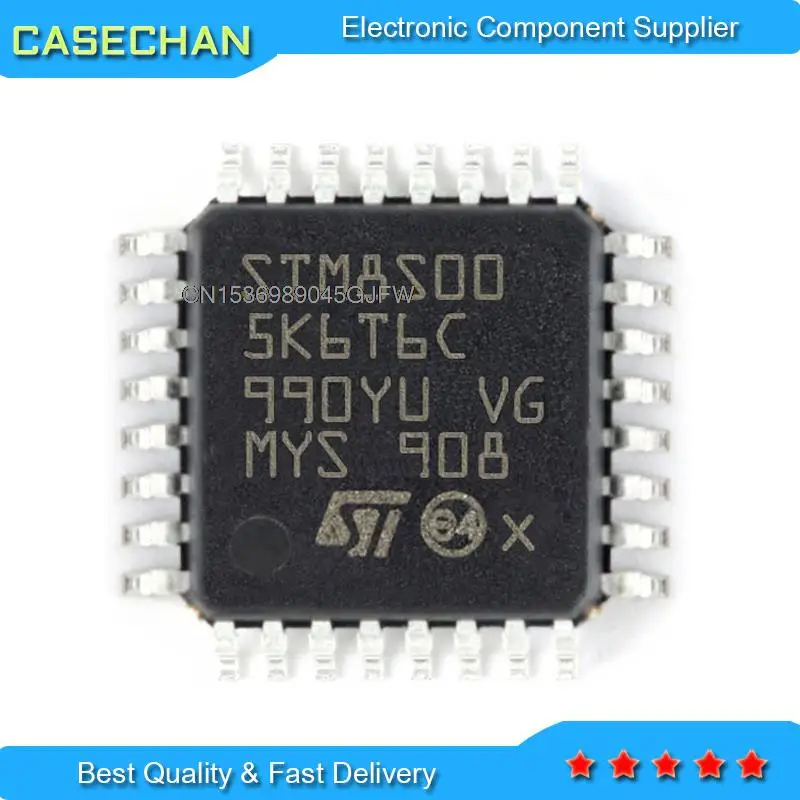 

100pcs STM8S005K6T6 STM8S005K6T6C LQFP32 STM8S003K3T6C STM8L151K6T6 STM32G030K8T6 STM32G STM8S005 LQFP-32 New original IC chip