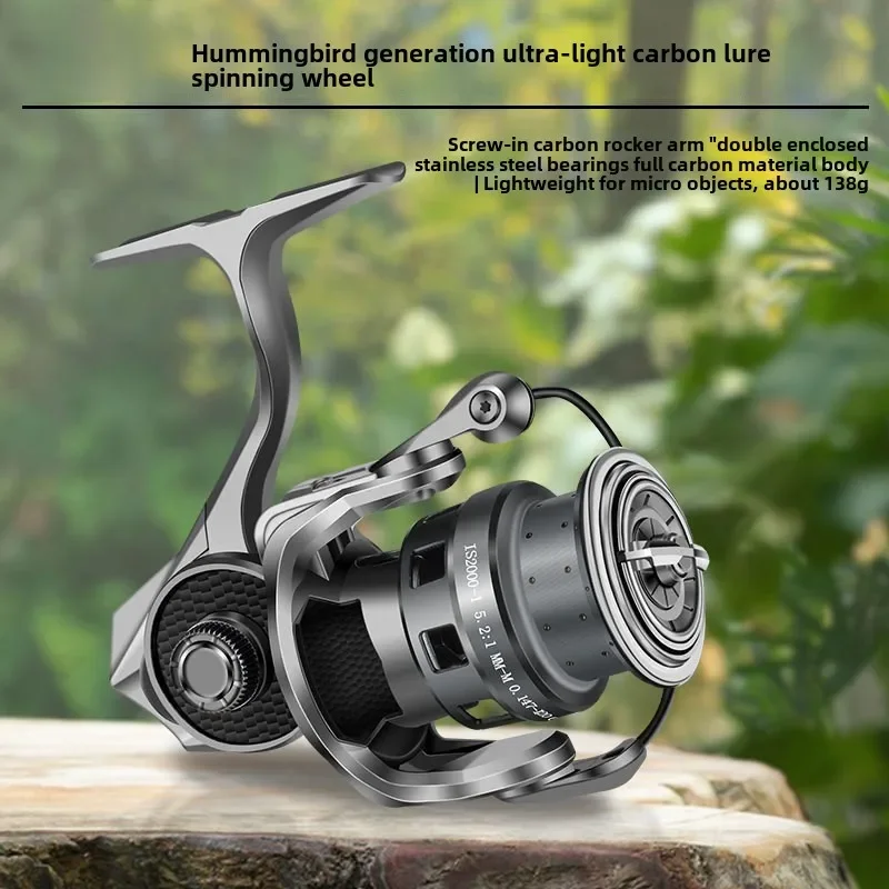 as-hunter-fishing-king-–-roue-rotative-en-carbone-colibri-gen-longue-portee-goutte-d'eau-pour-moulinet