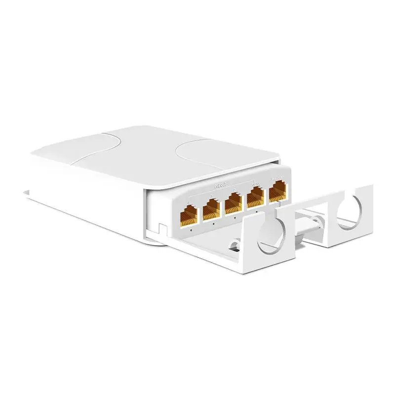 1 قطعة شبكة خارجية IP55 VLAN 44-57 فولت مقاوم للماء POE موسع 4/5 ميناء مكرر لكاميرا POE Wierless AP