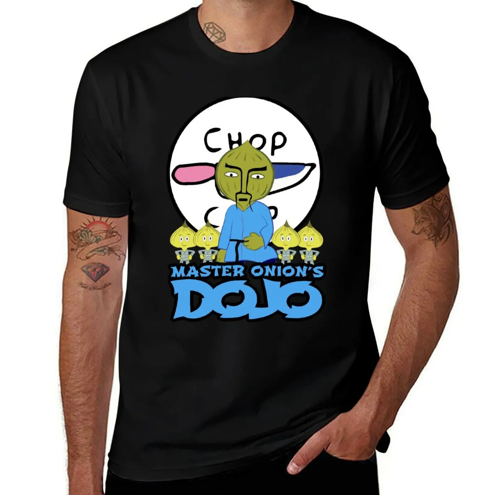 Chop Chop Master Onion's Dojo T-Shirt Basic Daily Outfit Short Sleeve Tee T-Shirt