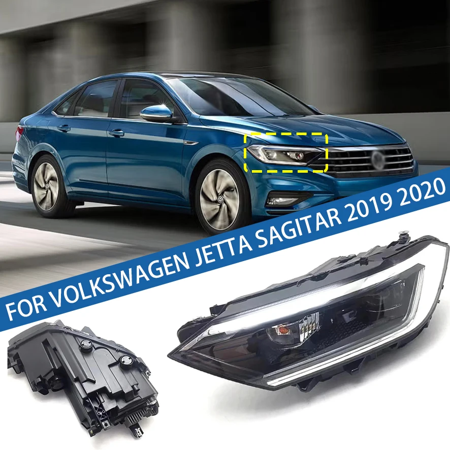 

Для Volkswagen VW Jetta Sagitar 2019 2020 передний бампер, головной светильник, фара дальнего света, указатель поворота