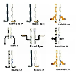 For Xiaomi Redmi 3X 3 3S 4A 5 Plus 6 6A 7 7A 8 8A Note 2 3 4 Pro 4X Global Power On Off Volume Button Flex Cable