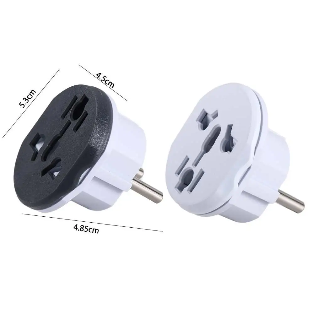 Plug Converter Europe Plug 2 Round Pin Socket Power Plug Power Plug Adapter EU Plug EU Plug Adapter AU UK CN US To EU Plug