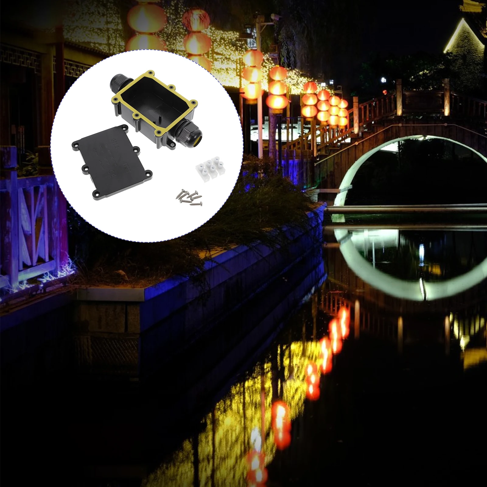 

Waterproof Junction Box Electrical Abs Corrosion Resistant Outdoor Underground Long Life For Led Lighting Coastal Tunnel Road