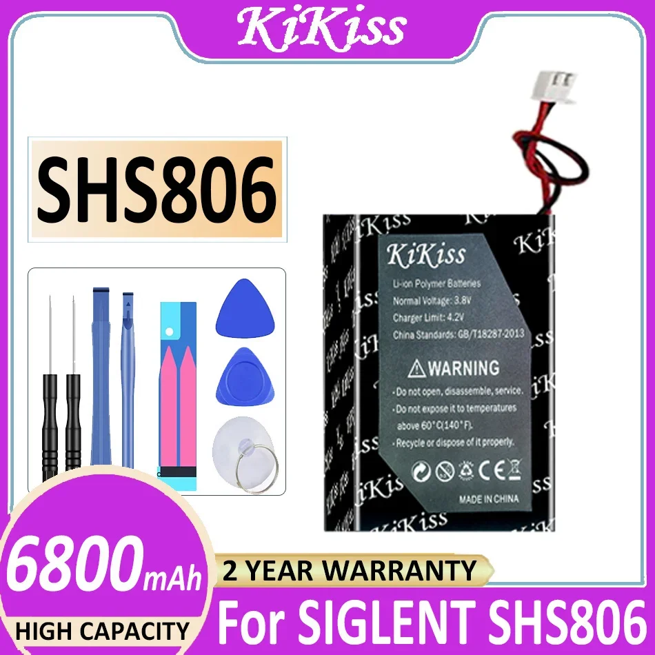 Battery 6800mAh For SIGLENT SHS806 oscilloscope Bateria