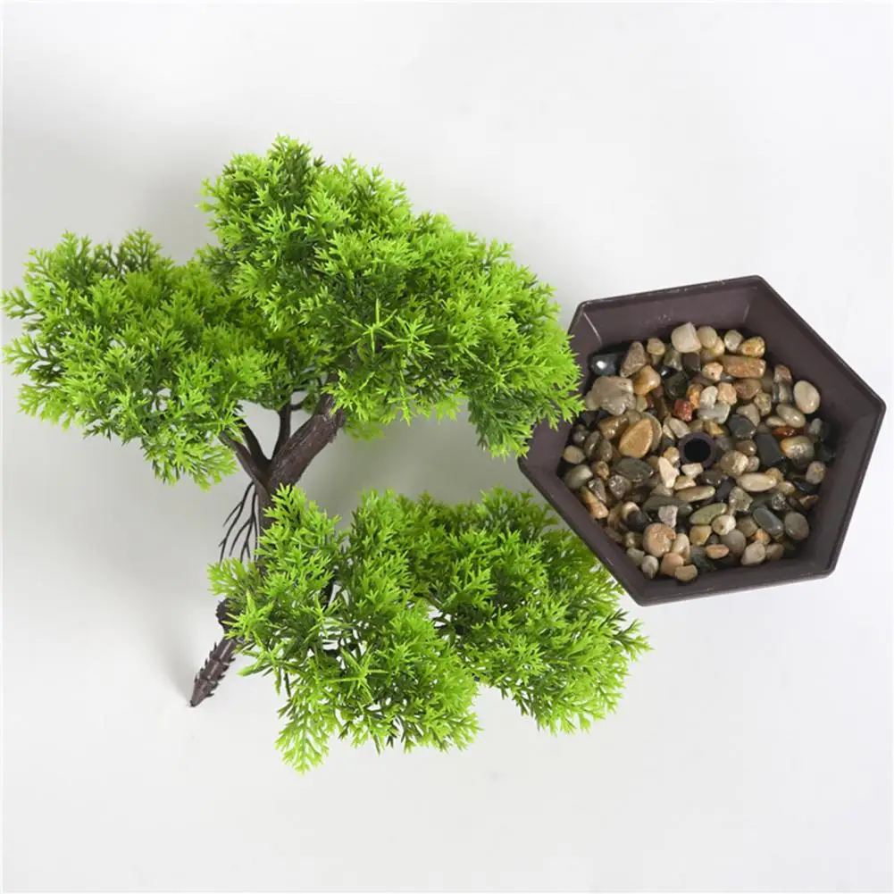 High Quality Plastic Special Nice-looking Simulation Pine Tree Home Decor Plants Bonsai Artificial Plant Bonsai Exquisite