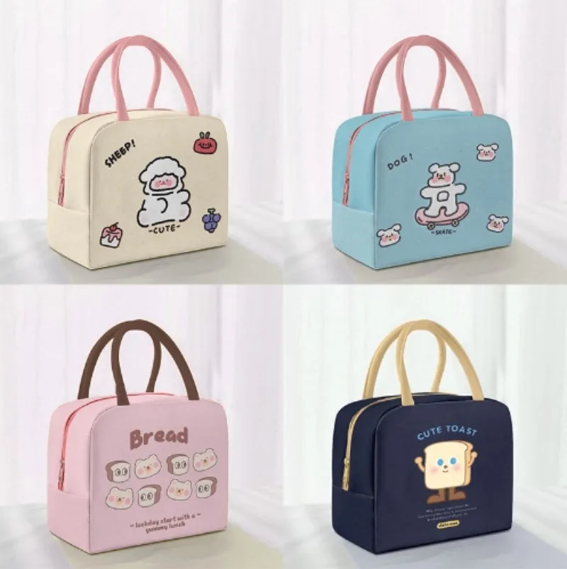 Thermal Bag Cartoon Lunch Bag Insulated Thermal Lunch Box Accessories Tote Food Small Cooler Bag Portable Lunch Box Food Bags