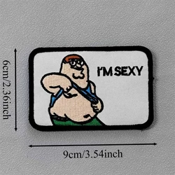Parche táctico humorístico con gancho y bucle para uniforme