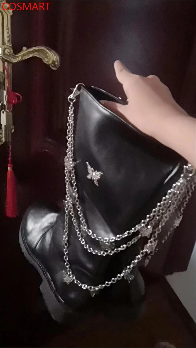 COSMART Heaven Official's Blessing Hua Cheng Tian Guan Ci Fu Huacheng Lederstiefel Cosplay Schuhe für Männer 35-40 Jede Größe