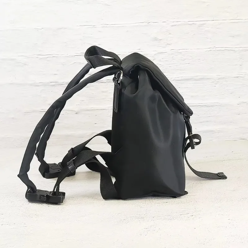 1017 Alyx Drawstring Backpack High Street Metal Buckle Black Nylon Crossbody Bag for Man Women