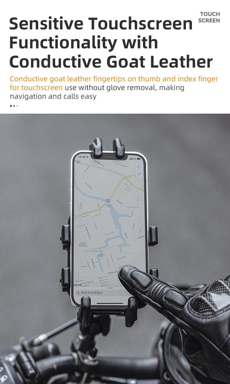 ROCKBROS Handschuhe, Vollfinger-Rennhandschuhe, Motorrad-Taktikhandschuhe, Touchscreen, Outdoor-Sport, Schutz, Radfahren, Fahrradhandschuhe – Detail 6