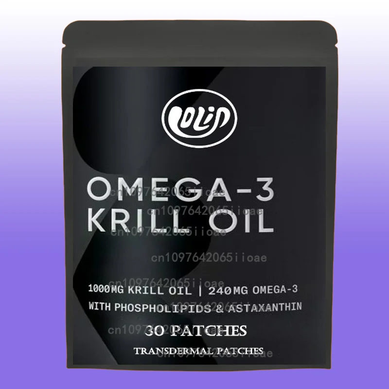 30 parches Omega 3 6 9 Plus Parches transdermicos para curcuma y curcuma - Apoya la salud del corazón - Articulaciones
