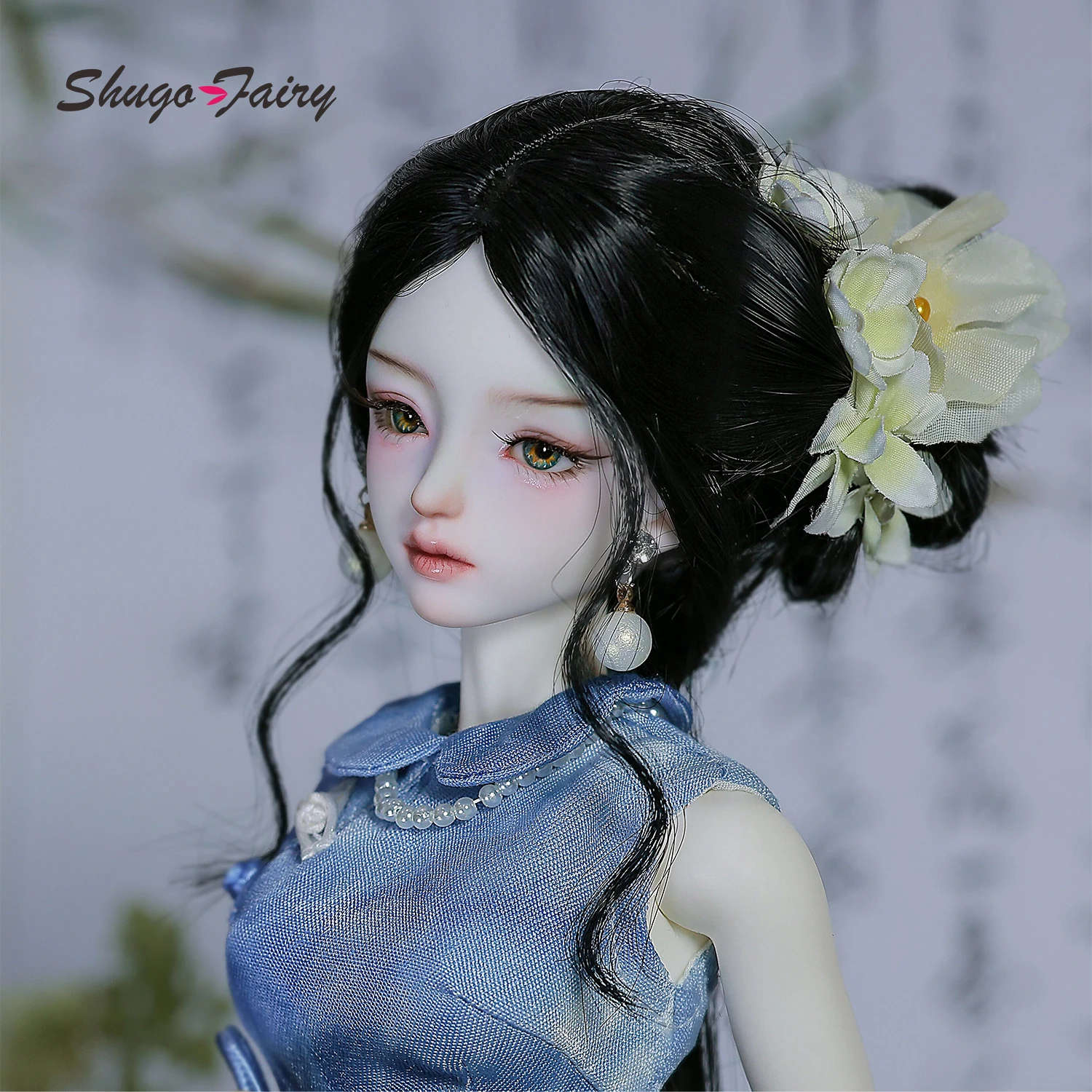 

ShugaFairy Sophia A 1/4 Bjd Dolls Jiangnan Ice-Muse Neo-Chinese Silken Scholar Cheongsam Mermaid High Quality Anime Full Set