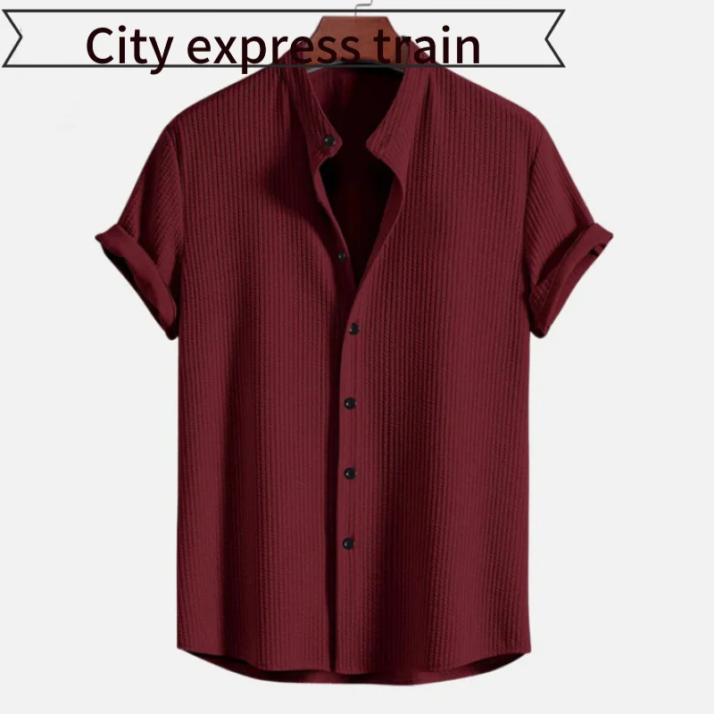 

Модный приталенный кардиган с поясом для мужчин, летний свитер с воротником-стойкой, повседневный, молодежный, цветной