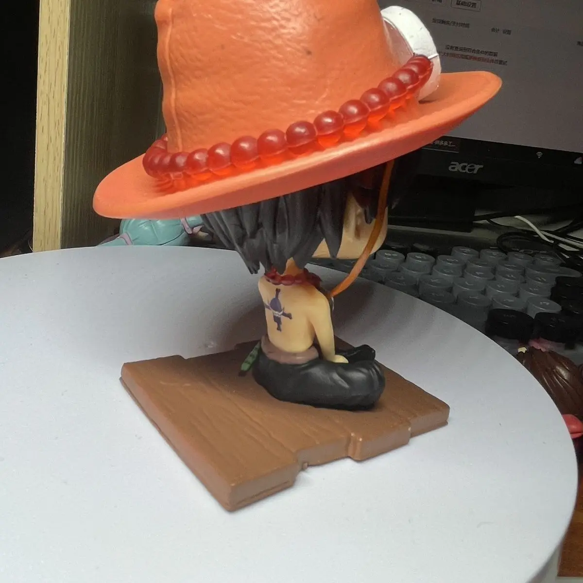 One Piece  Ace figurine, Luffy popular collectible accessories, anime model, tabletop decoration, car-mounted decoration 2026 view 6