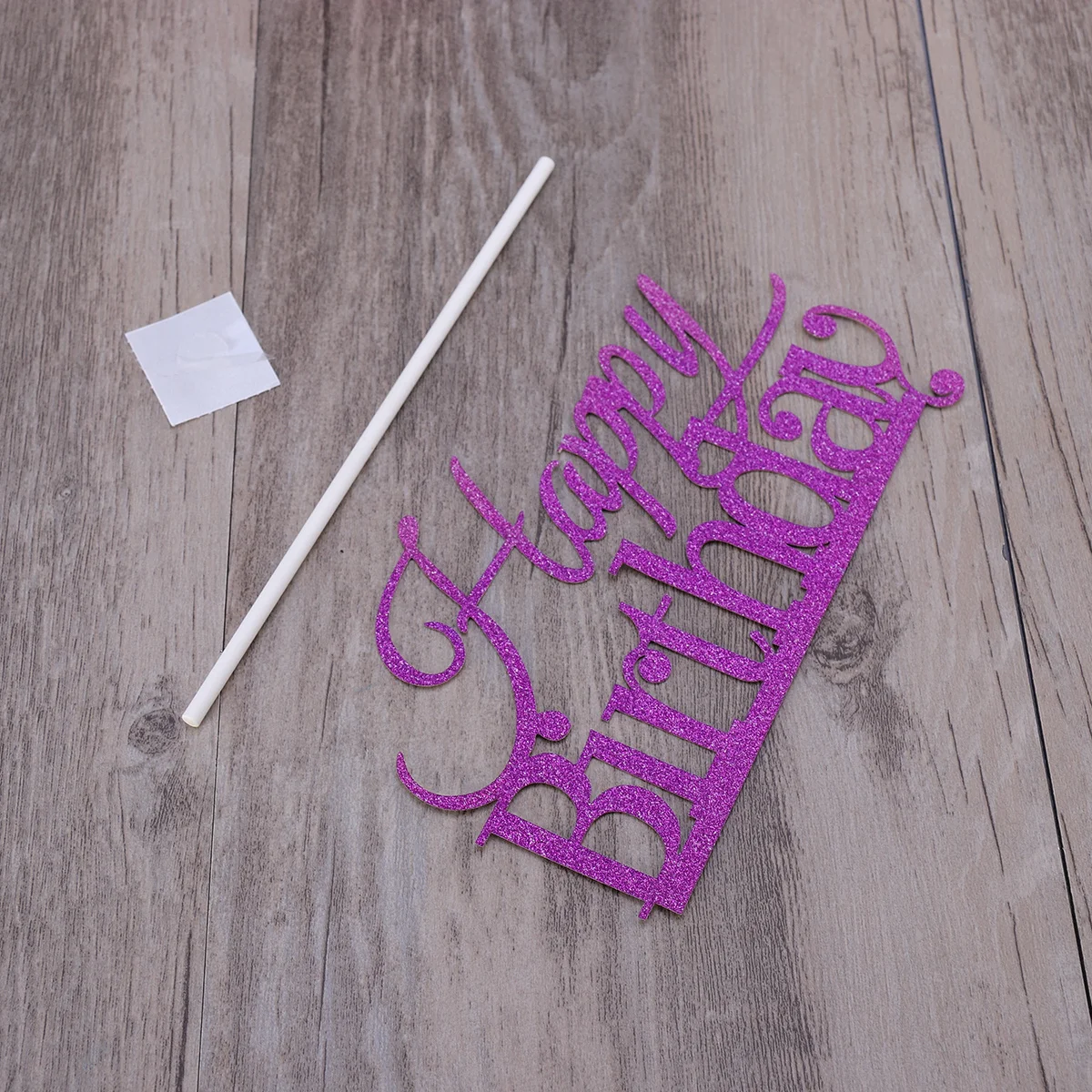 

10Pcs Birthday Cake Toppers Purple Party Supplies Safe for Multi-Tiered Cakes and Decorations Cake Topper