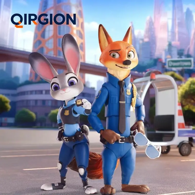 Authentic Disney Zootopia Judy Niki Action Figure Collectible Toy Desktop Decoration Gift Popular Trending Animal City Plaything