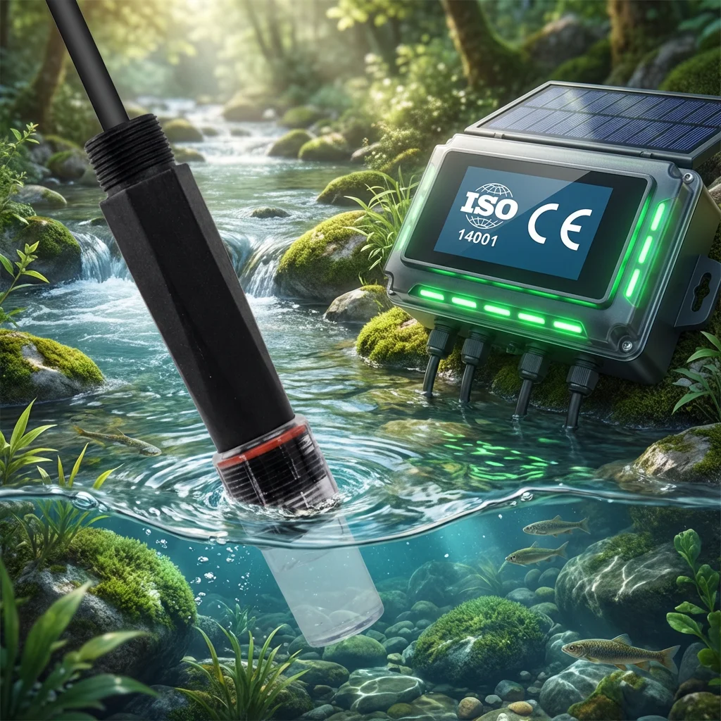 Industrial IP68 Waterproof RS485 Modbus Online Water Treatment Monitoring Data Center Facility Water BMS Chilled Water ph Sensor