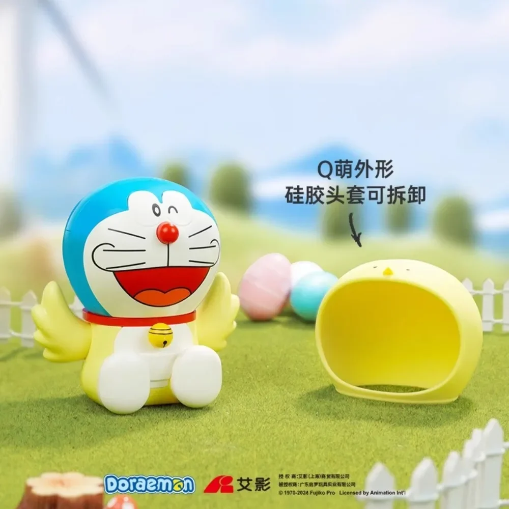 Keeppley Doraemon Series Funny Little Chicken Astronaut Skiing Cute Puzzle Building Block Toy Decorative Ornaments Birthday Gift