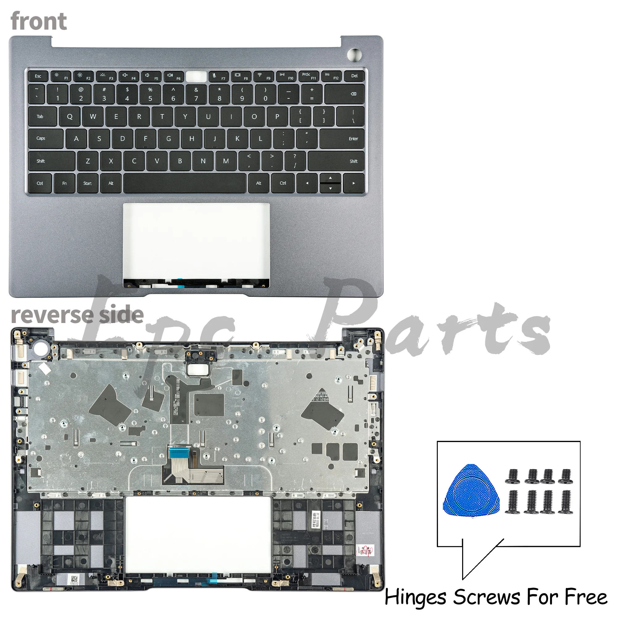 NEW Keyboard With Palmrest For Matebook 14 KLVD-WFH9 2021 KLVF-16 2022 KLVG-32 2023 Upper With US Layout Silver/Gray 14inch