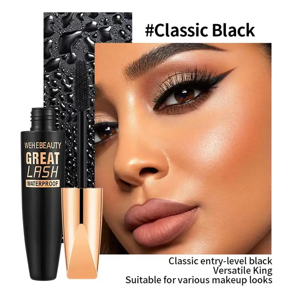 4d Seiden faser Wimpern Mascara 2 in 1 Mascara wasserdichte Locken wimpern Kosmetik Make-up Mascara dicke Augen Schiff Verlängerung Auge b2l6