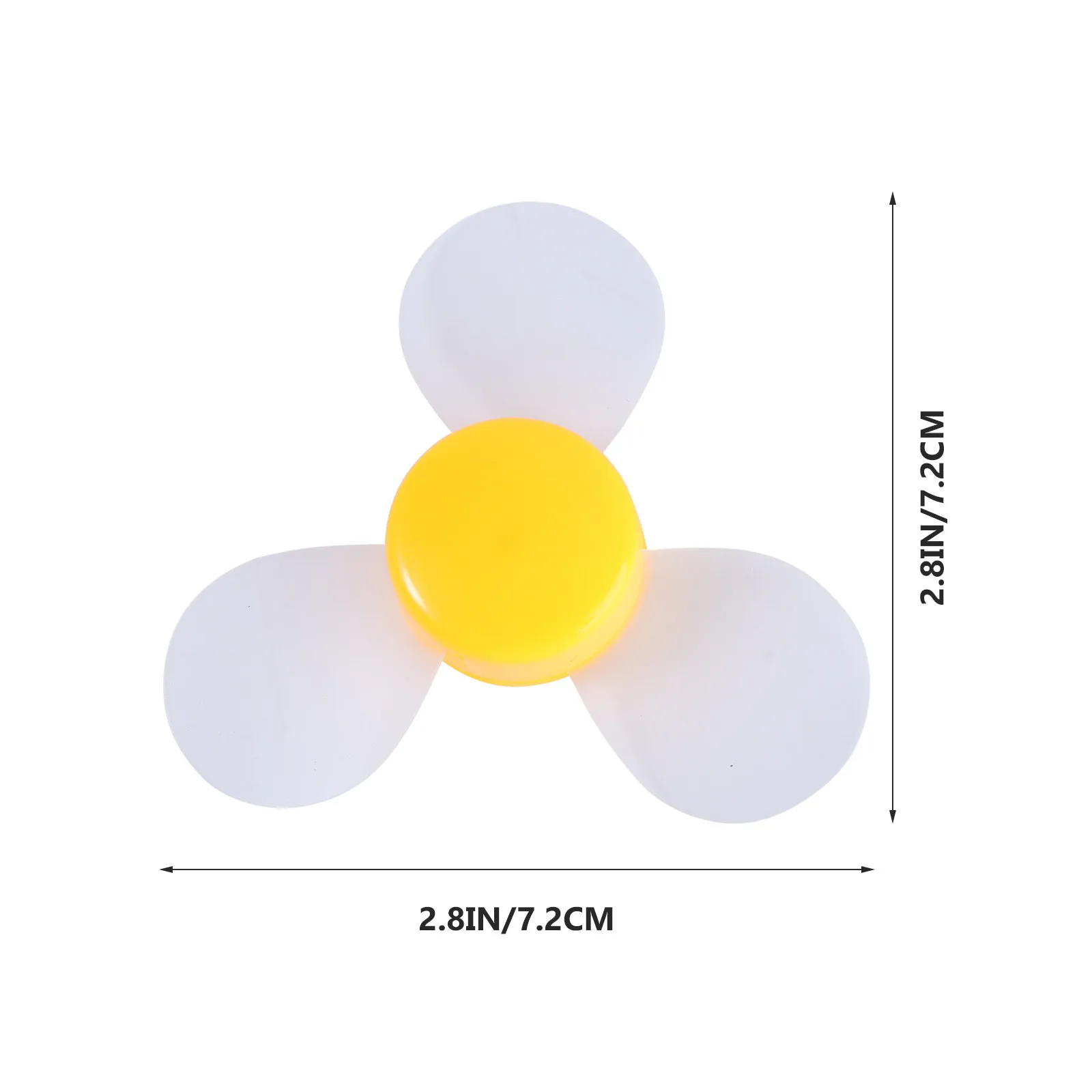 24Pcs Fan Propeller Plastic Hobby Fan Accessory Small Mini Shaft Blades for Educational Crafts Miniature Shaft Propeller