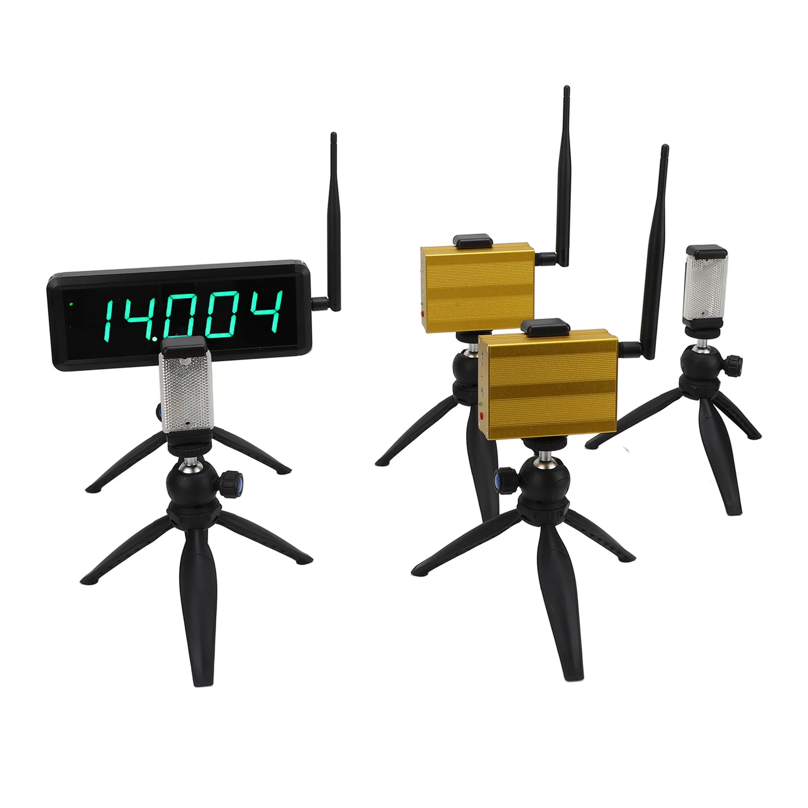 Track Field Timer Wireless Laser Timer Water Resistant 5 Digit Digital Display Battery Powered Long Range for Racing Training