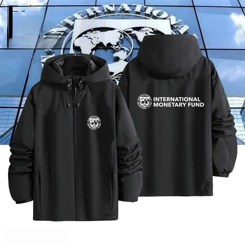 

Tee-In-One Jaet Coat IMF cy Fund Organization Logo Print Windproof Casual Sle Polyester Fiber Universal ex