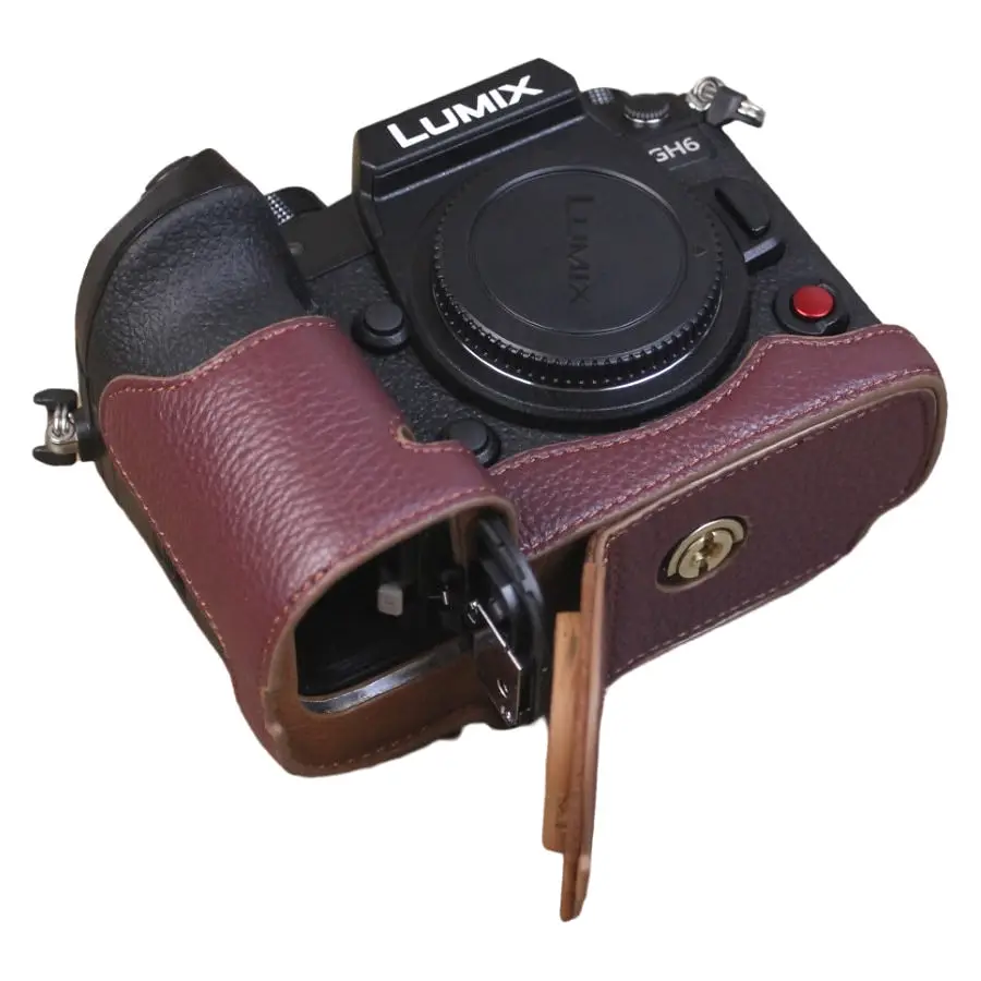 Кожаные/полиуретановые аксессуары для камеры, защитный чехол для Panosonic Lumix GH6 (DC-GH6GK)