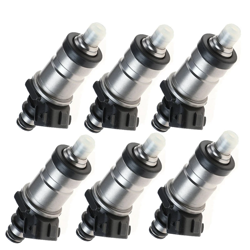 6Pcs New Fuel Injector Nozzle 06164-P0A-000 For Honda Civic Accord Prelude Acura Integra Odyssey 1986-1997 06164P0A000